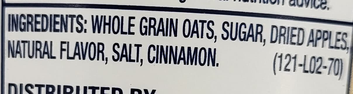 Quaker Instant Oatmeal Apples & Cinnamon packshot