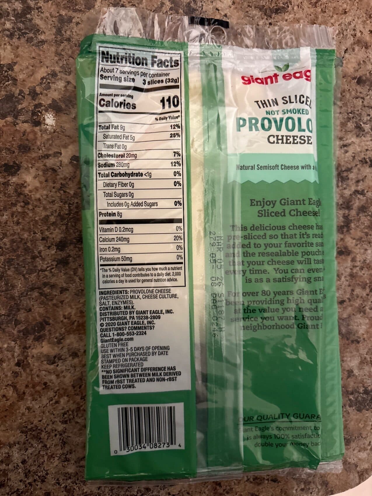 Giant Eagle Provolone Cheese packshot