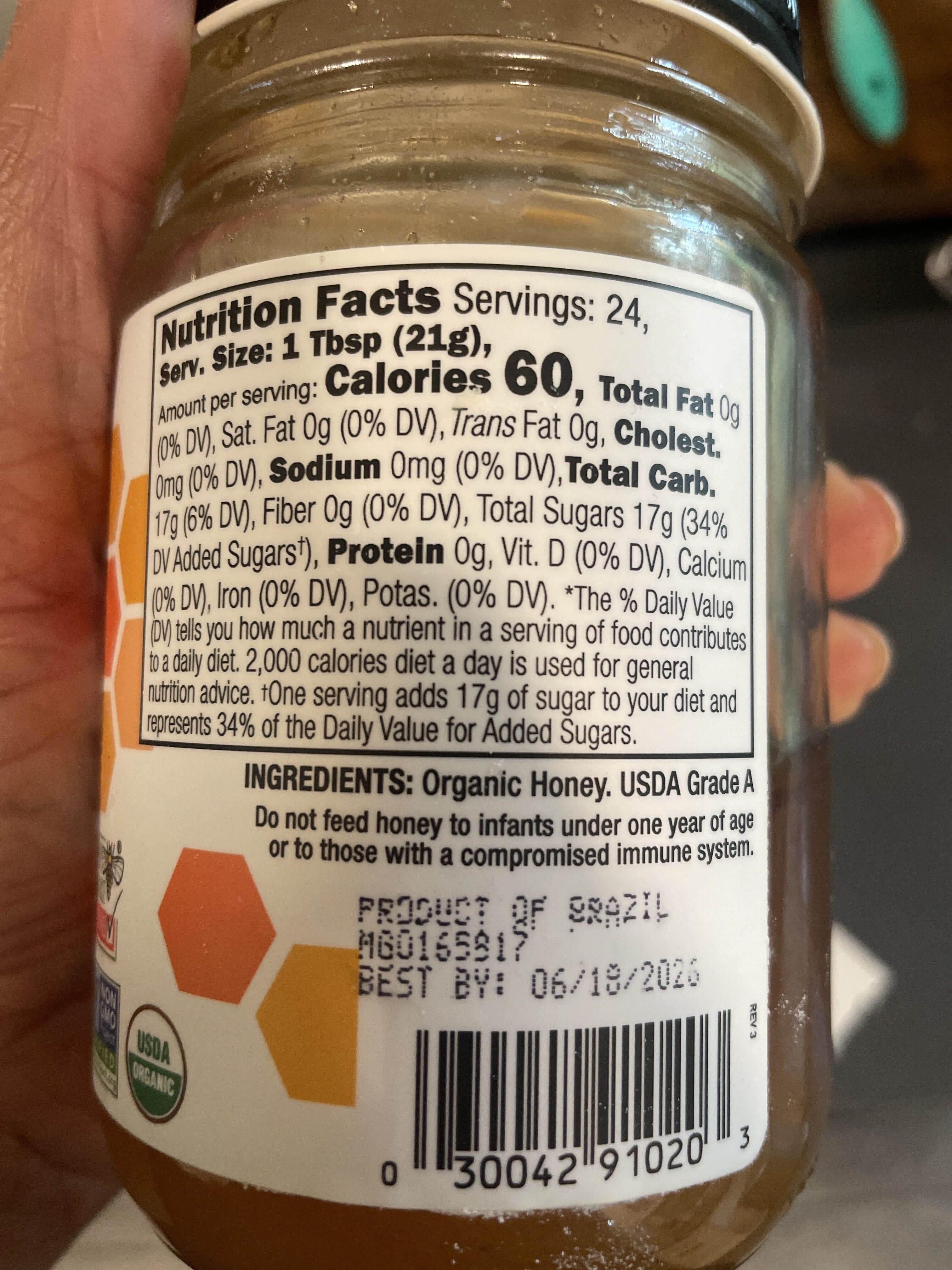 GloryBee Organic Raw Honey packshot