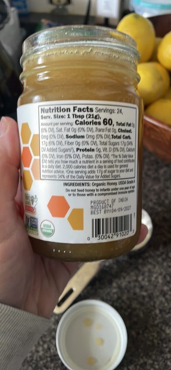 GloryBee Organic Raw Honey packshot