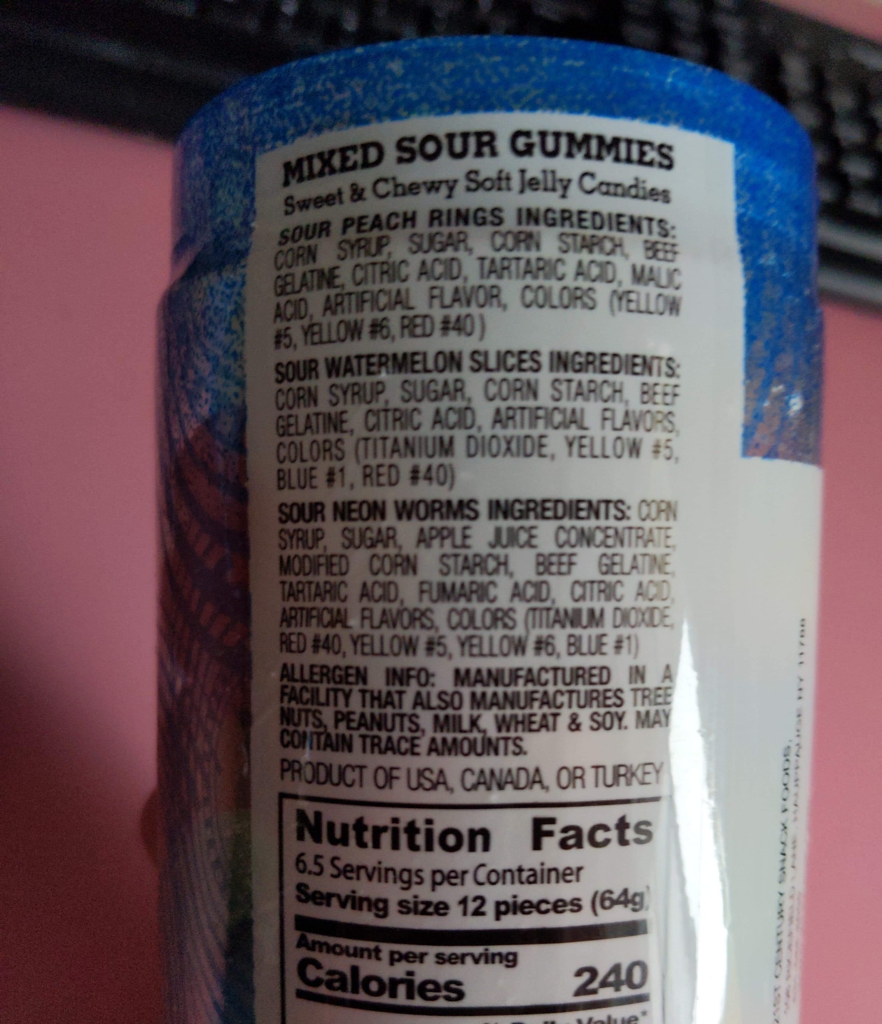 21st Century Snack Foods Sour Gummies packshot