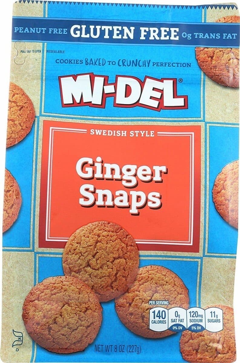 Mi-Del Gluten free ginger snaps packshot