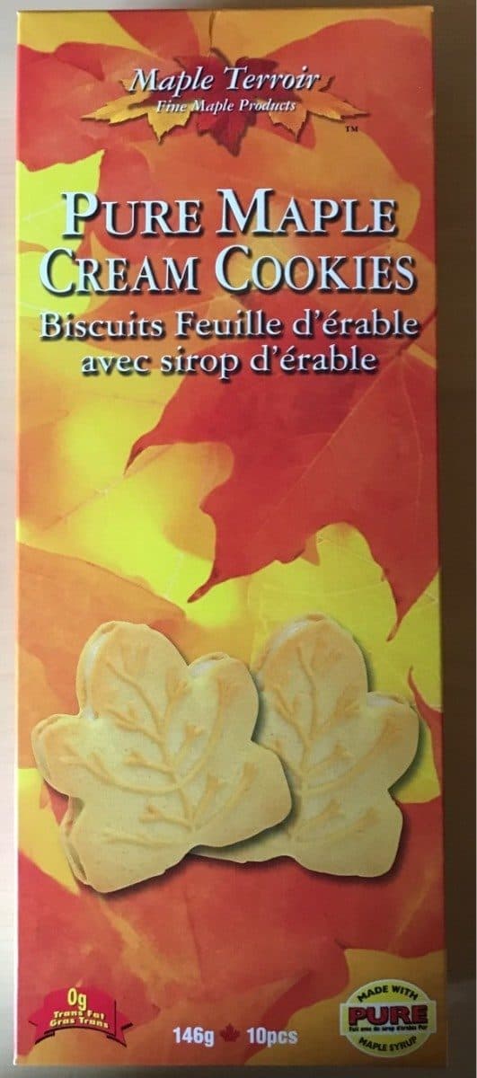 Open Food Facts Biscuits feuille d'érable avec sirop d'érable packshot