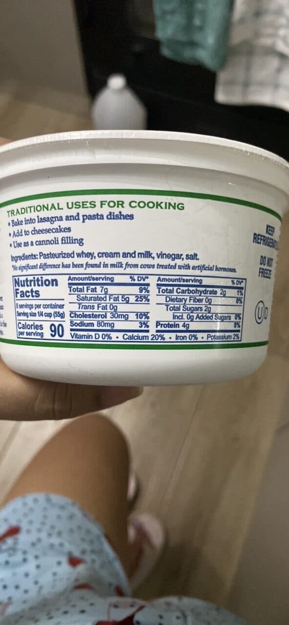 BELGIOIOSO RICOTTA CON LATTE Whole Milk NATURAL CHEESE packshot