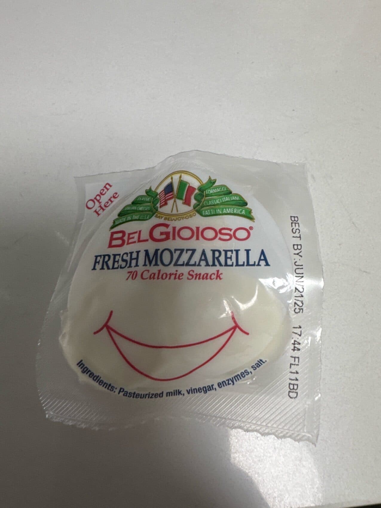 BelGioioso Fresh Mozzarella Snacking Cheese packshot