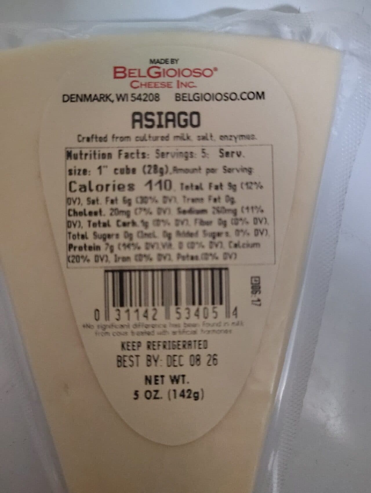 BelGioioso ASiAGO packshot