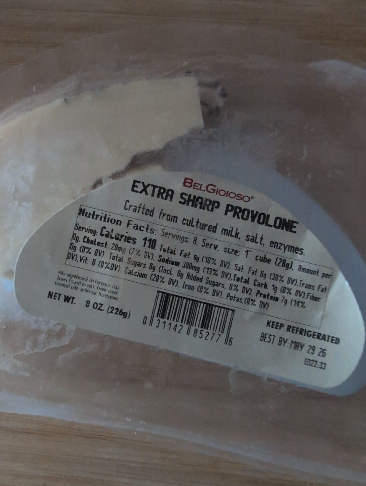 Belgioioso Extra Sharp Provolone Cheese packshot
