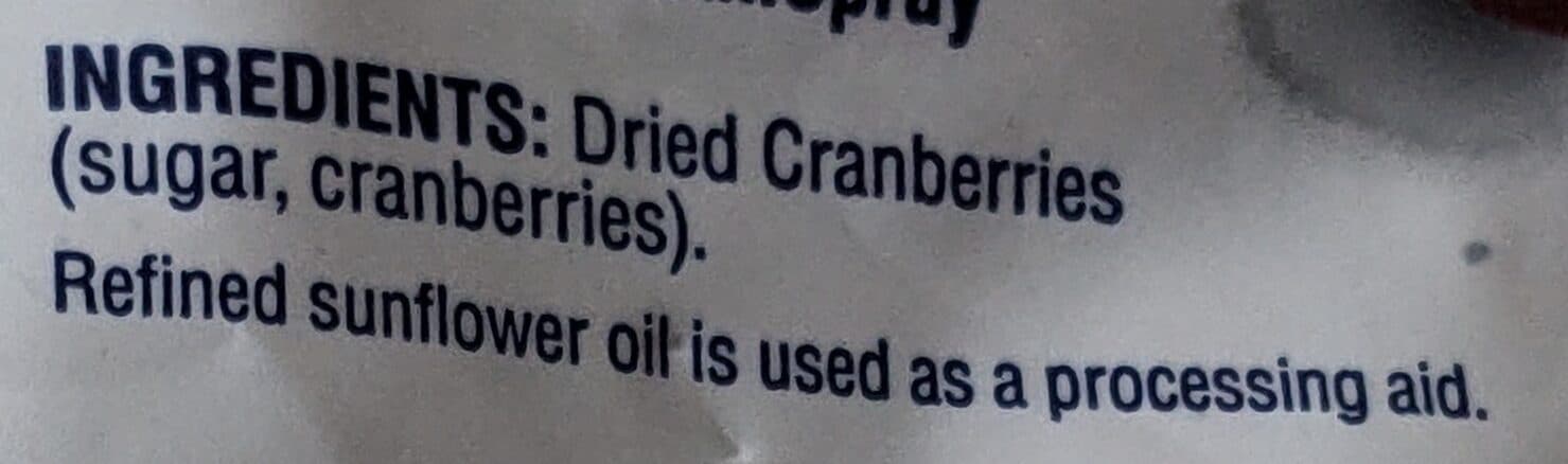 Ocean Spray Craisins Dried Cranberries packshot