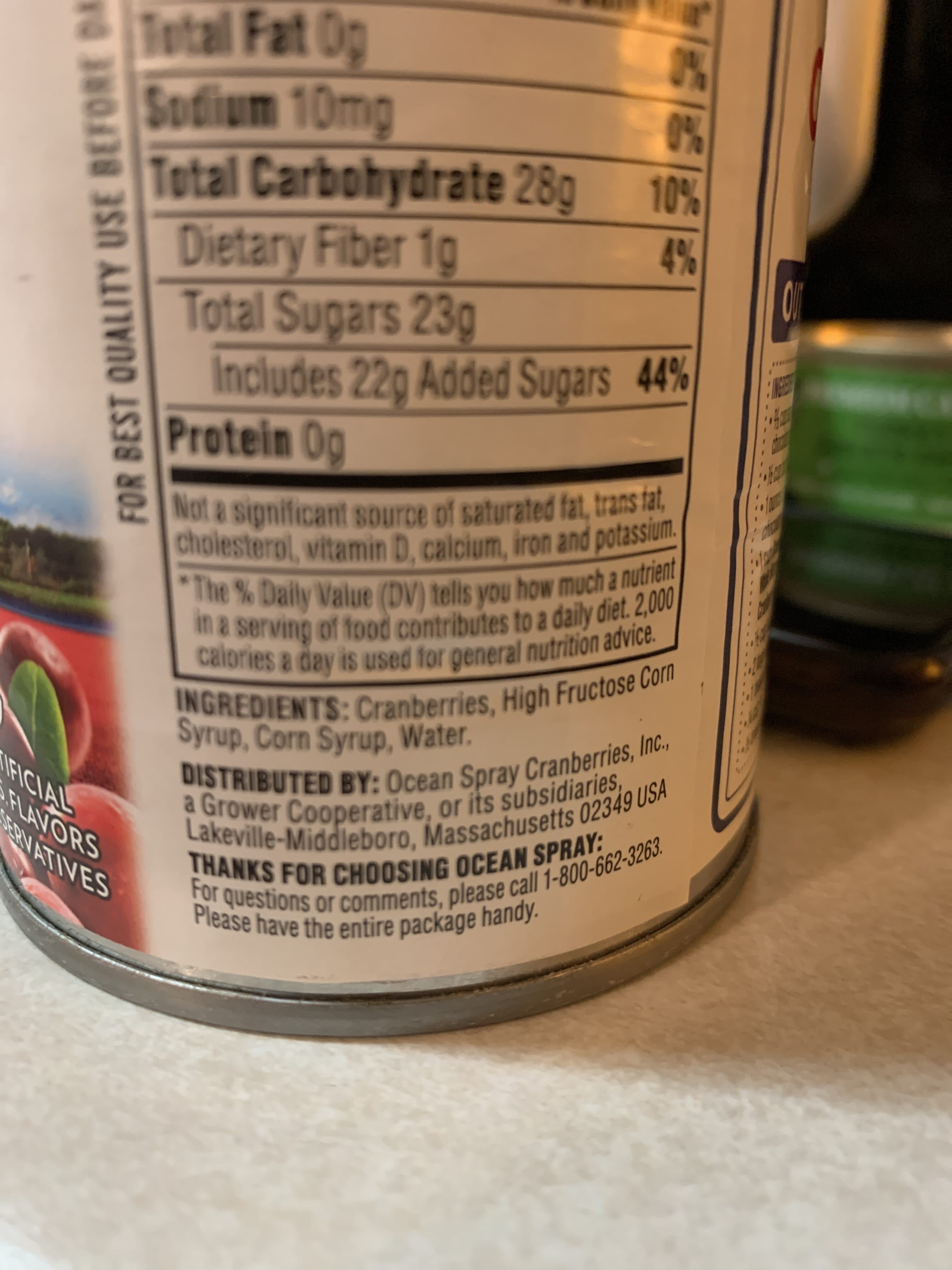Ocean Spray Cranberries Inc. Whole Berry Cranberry Sauce packshot