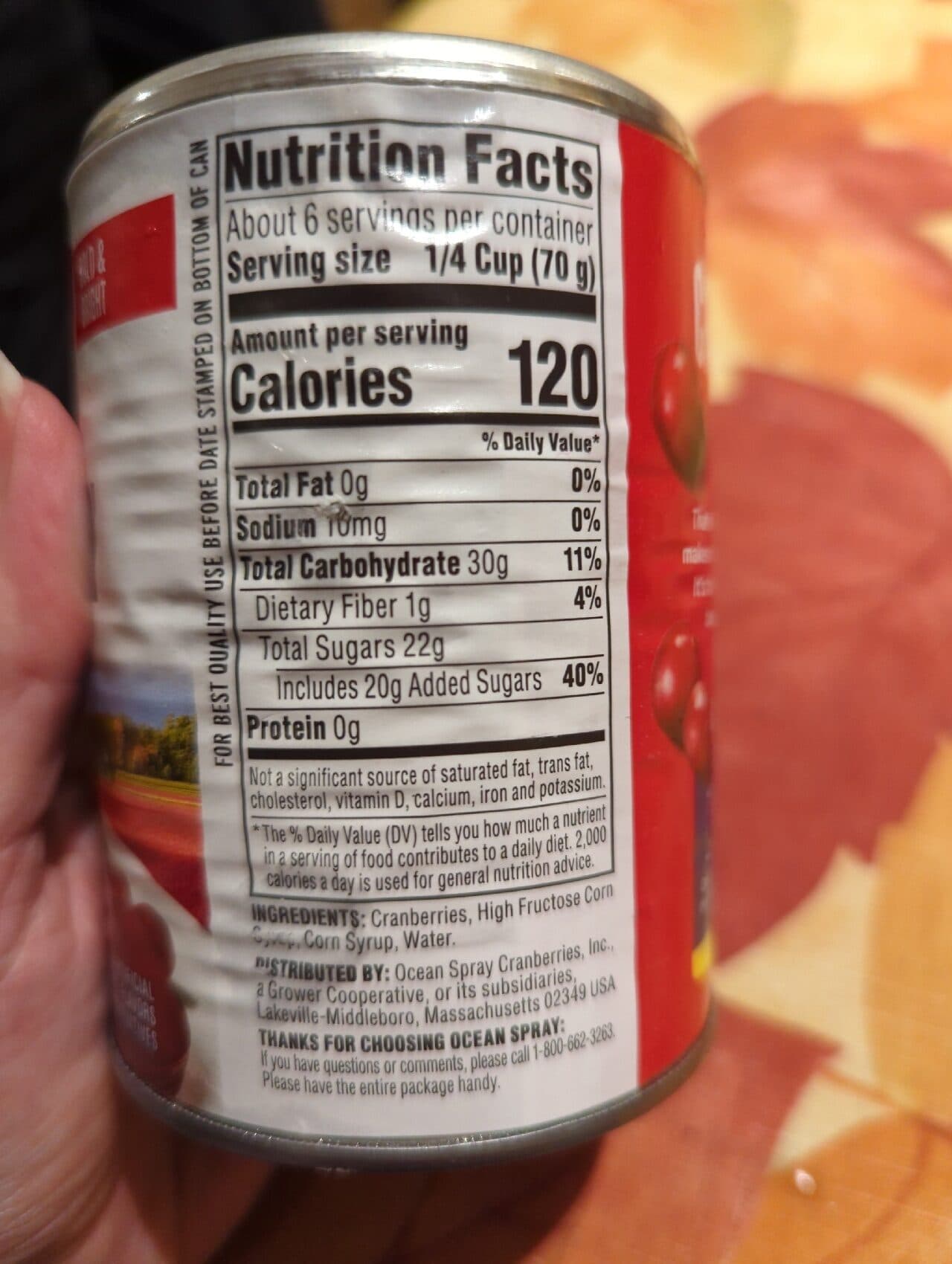 Ocean Spray Jellied Cranberry Sauce packshot