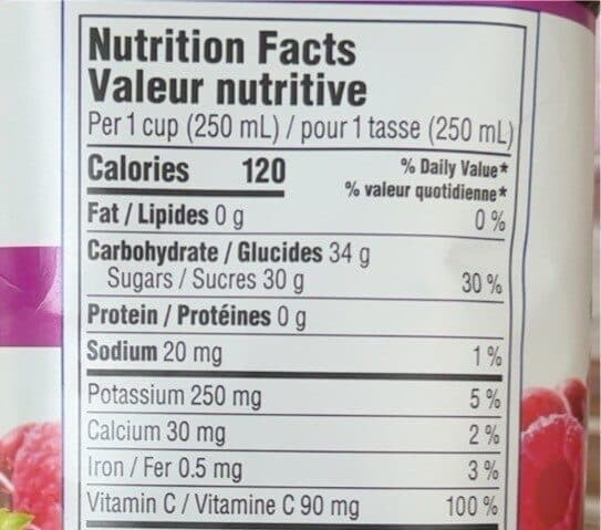 Ocean spray Cranberry Raspberry 100% Juice Blend packshot