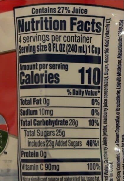 Ocean Spray Juice Cocktail, Cranberry packshot