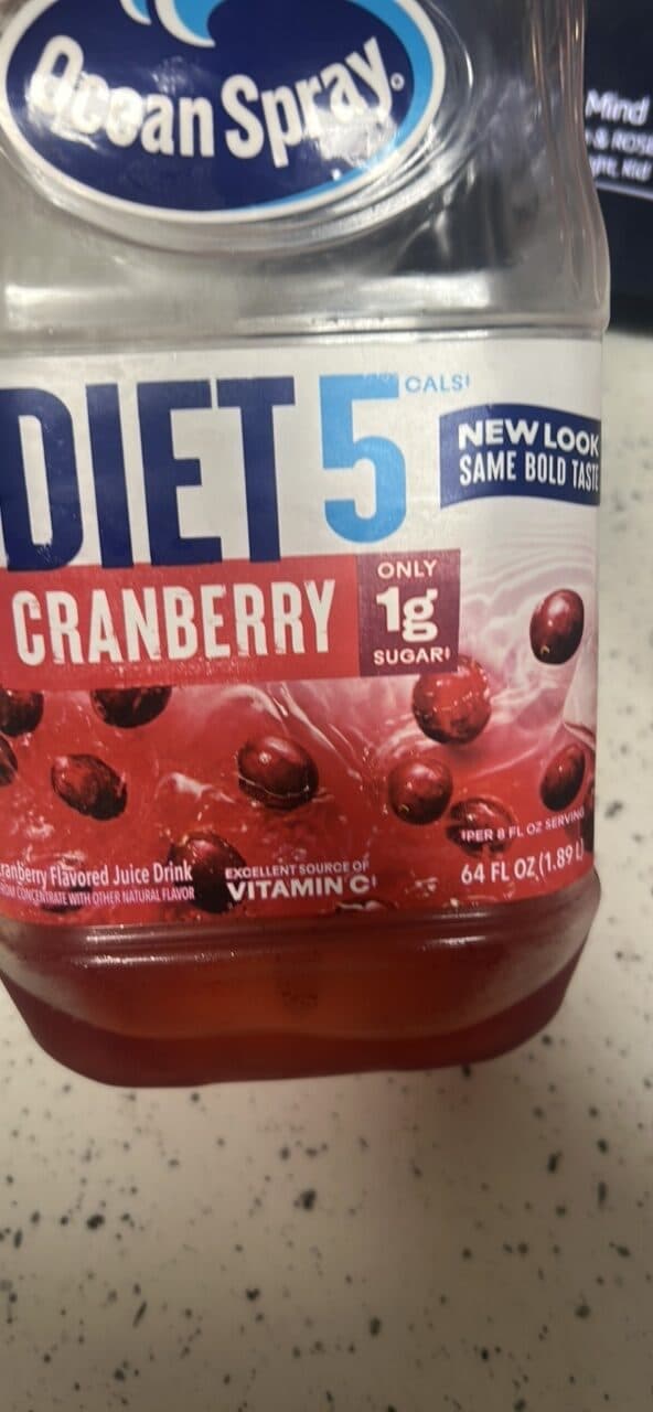 Ocean Spray Diet Cranberry Flavored Juice Drink packshot