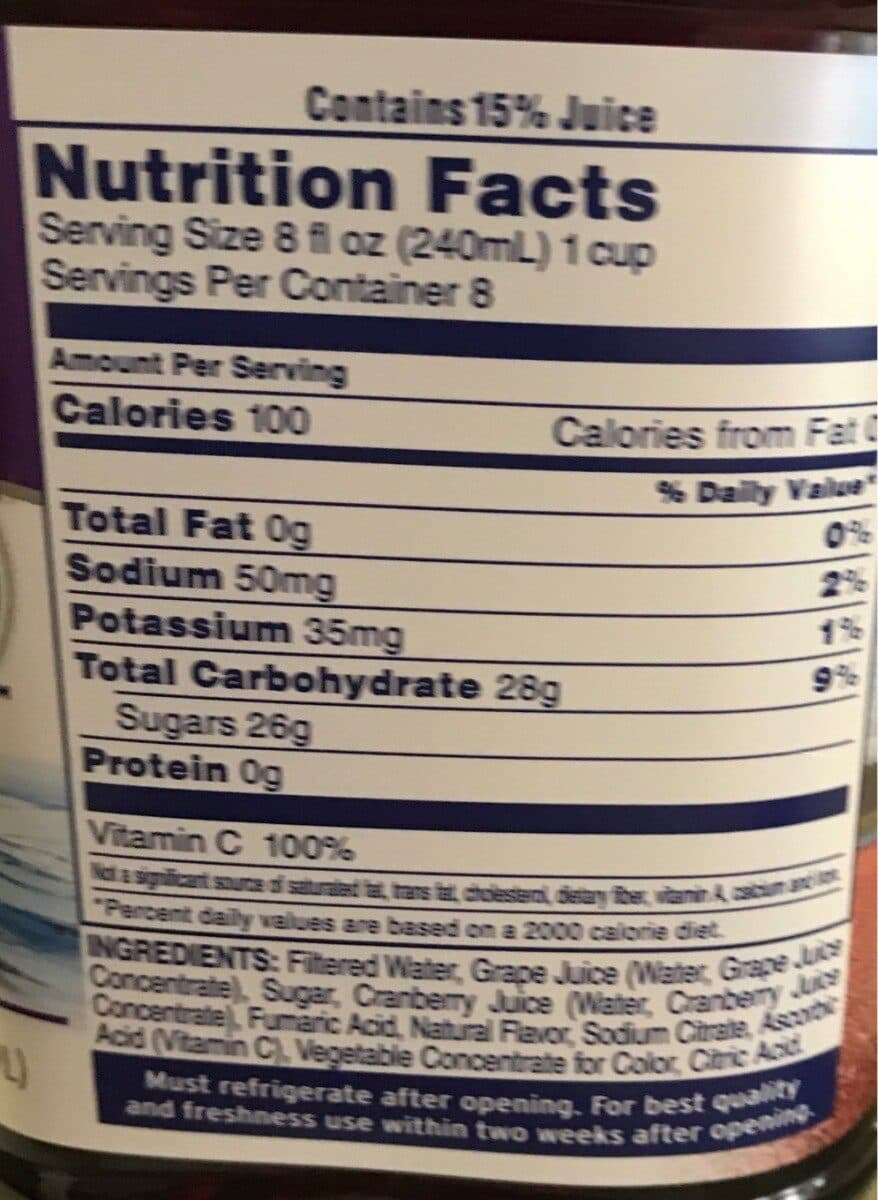Ocean Spray Cran X Grape packshot