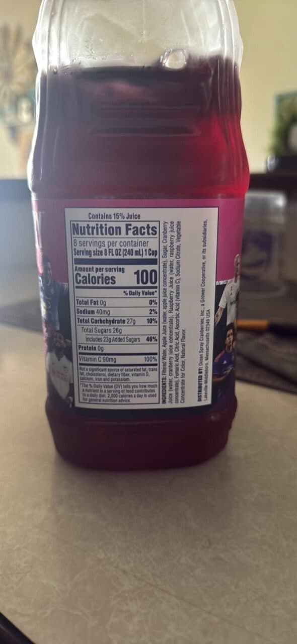 Ocean Spray CRAN x RASPBERRY packshot
