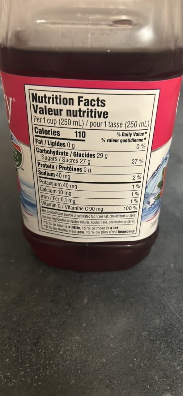 Ocean Spray Cran•Raspberry Cranberry Raspberry Cocktail packshot