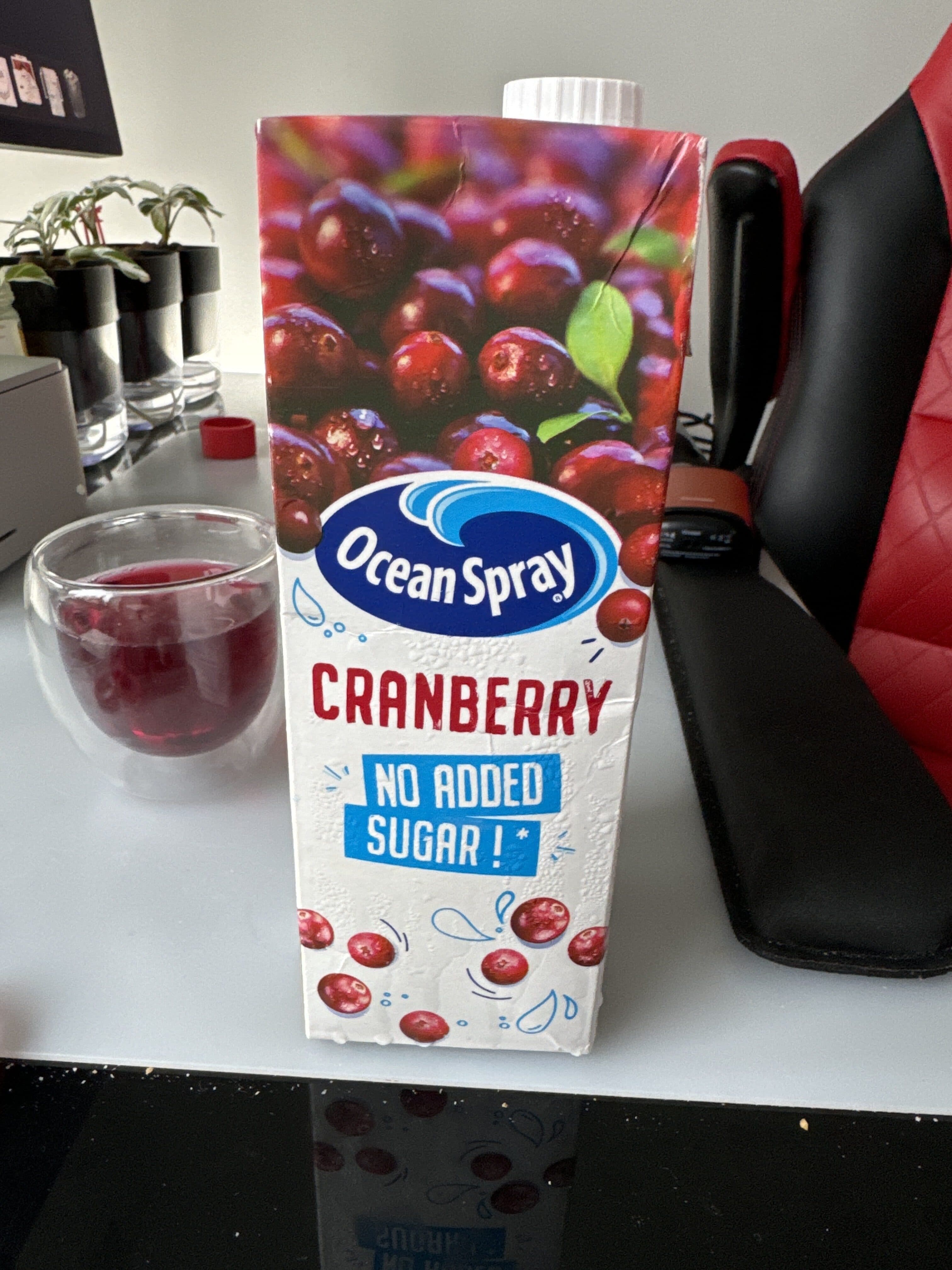 Ocean Spray Cranberry No Added Sugar packshot
