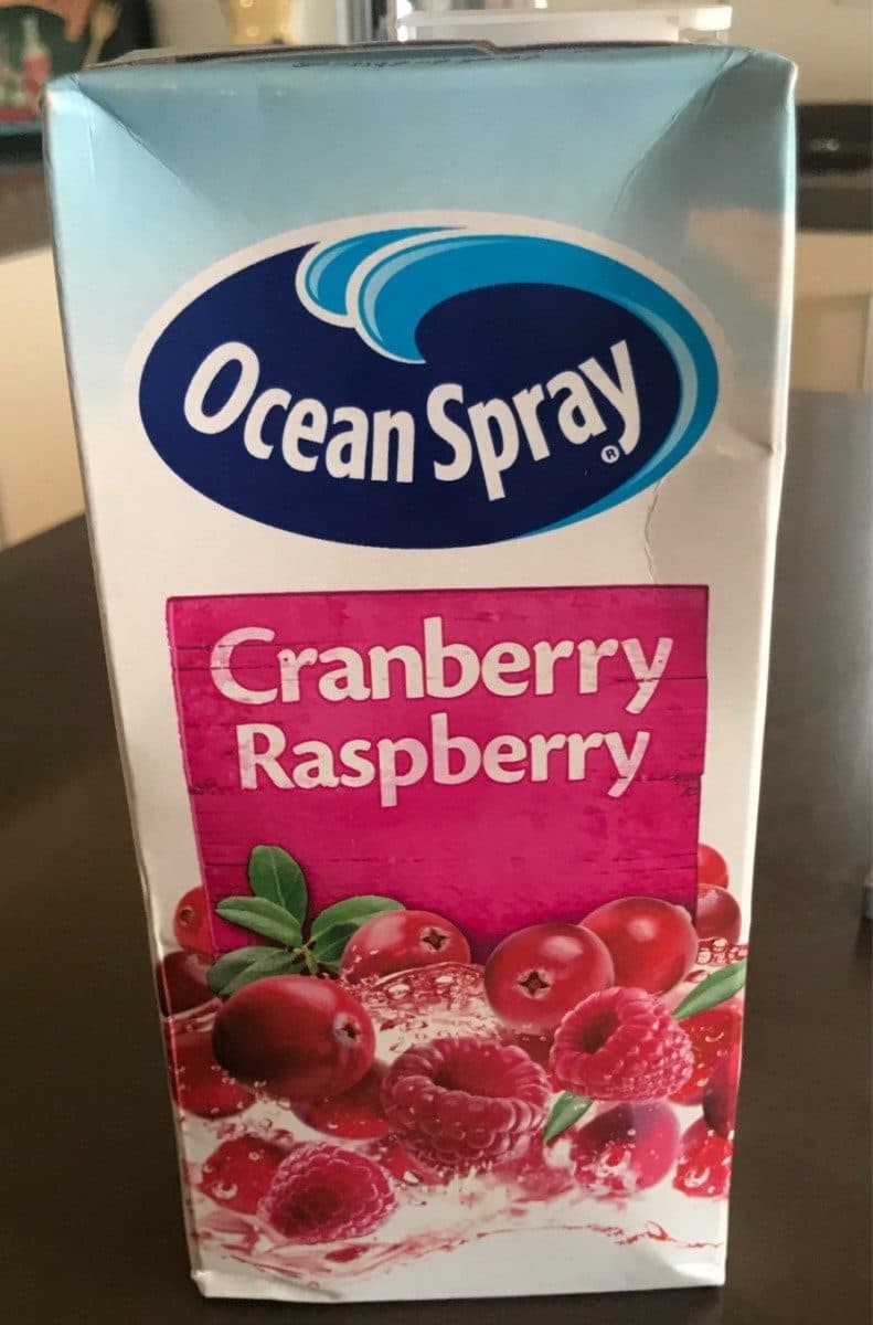 Ocean Spray Jus cranberry raspberry packshot