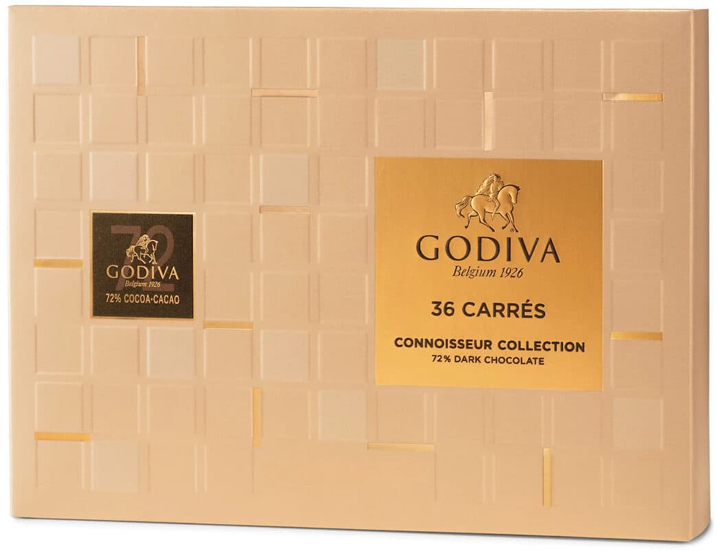 Godiva Carrés packshot