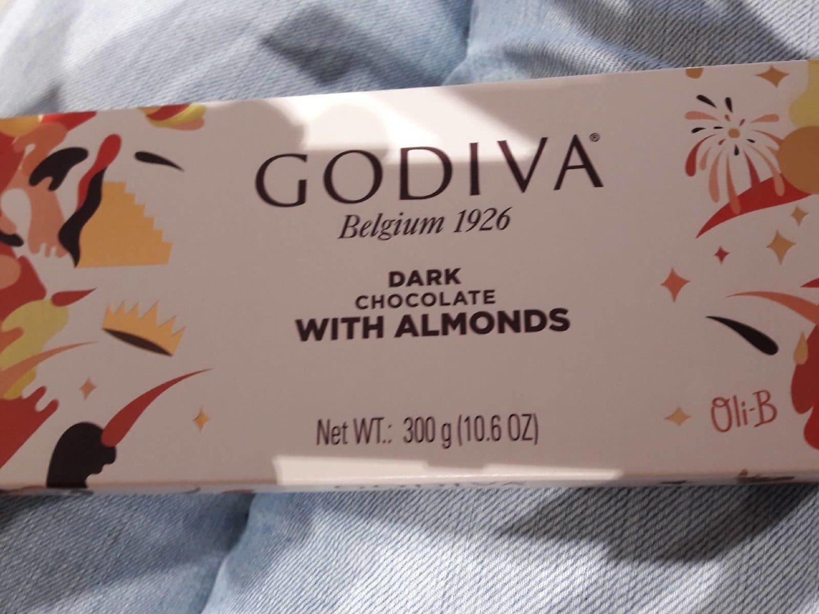 Godiva Barra De Chocolate Godiva Amargo Com Amêndoas packshot