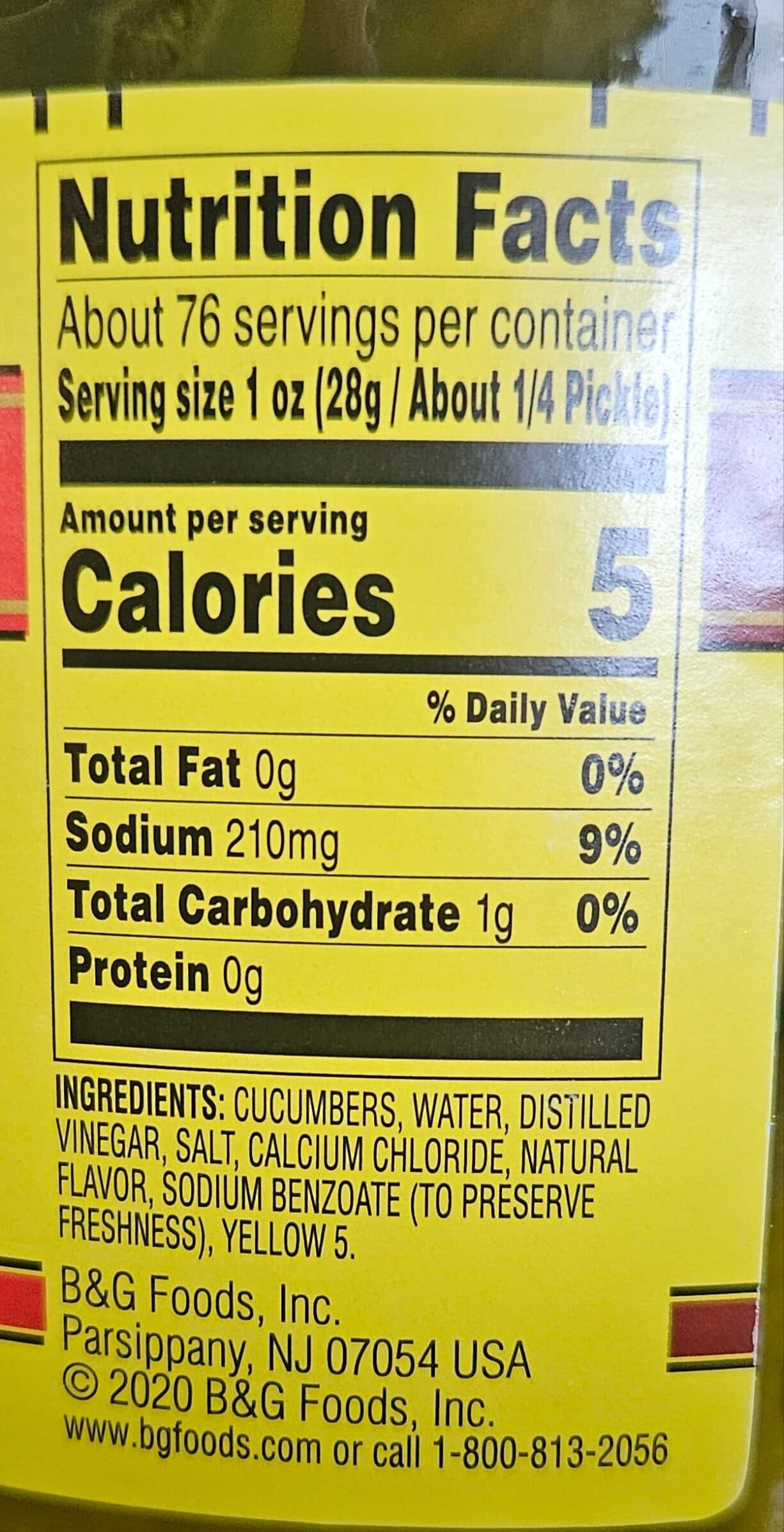 Open Food Facts Pickles Kosher Whole Dills packshot
