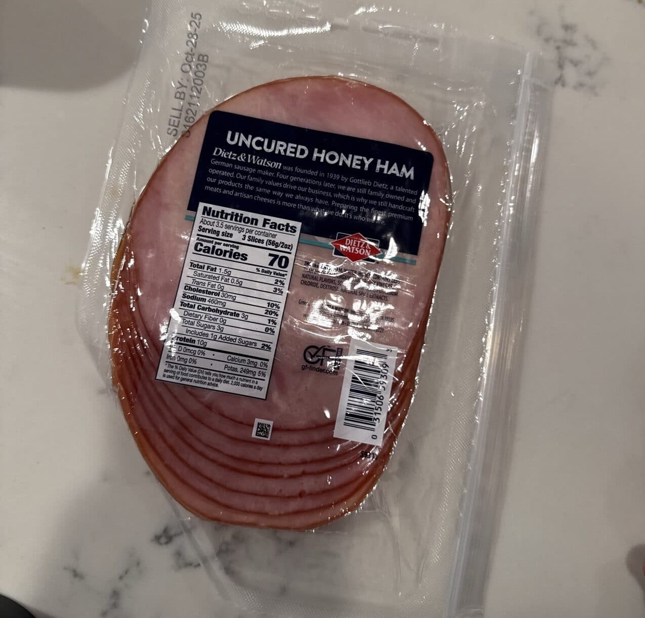 Dietz & Watson Ham packshot