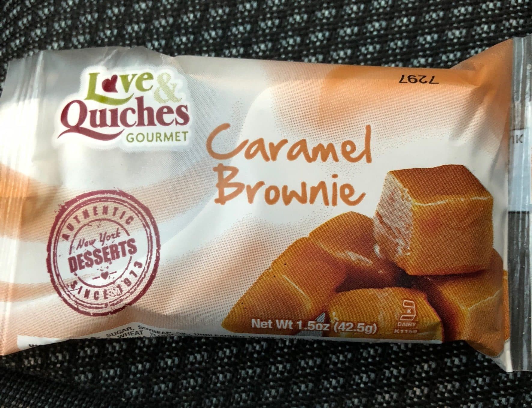 Love&quiches Caramel brownie packshot