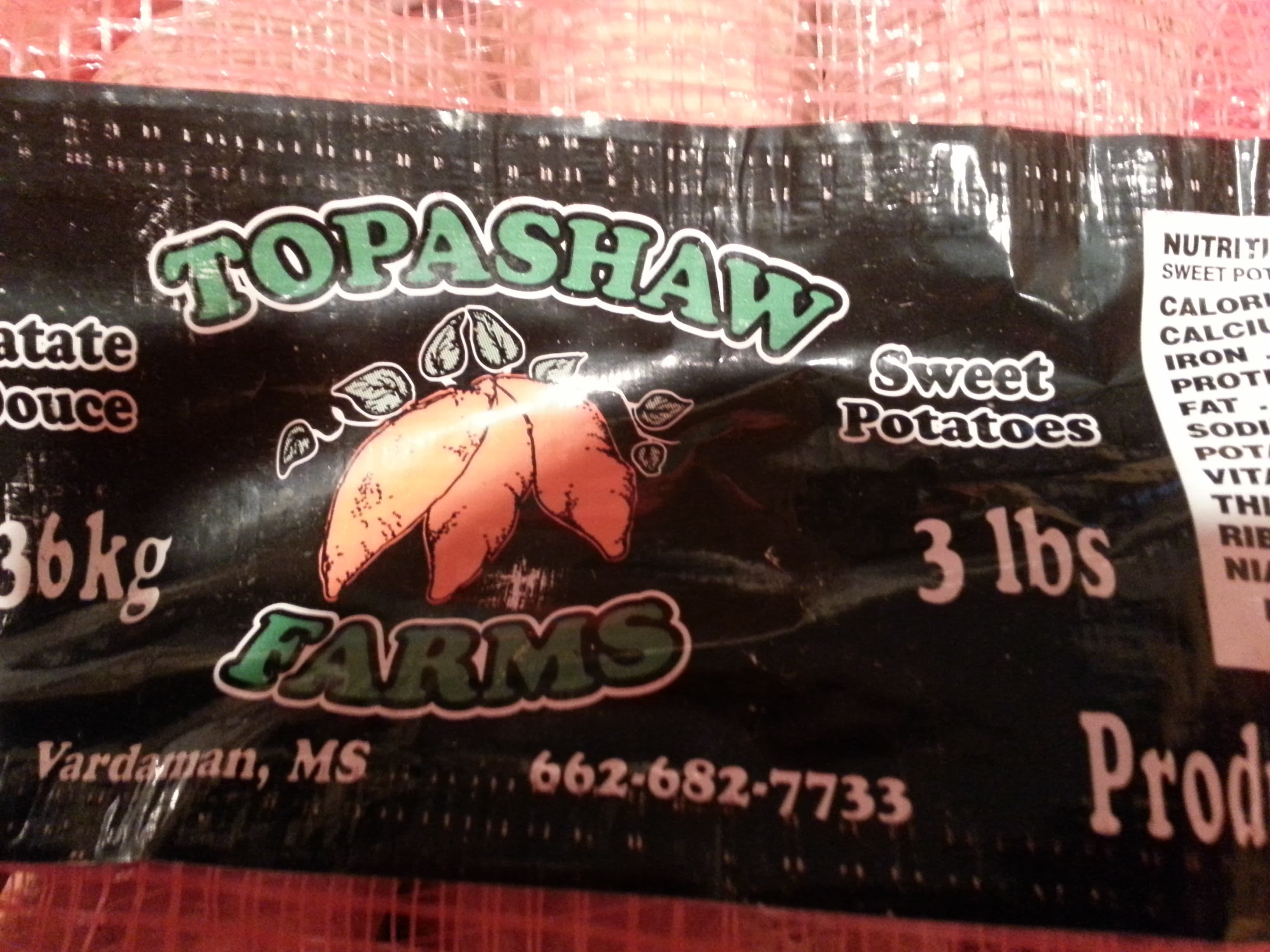 L&M Premium Sweet Potatoes packshot