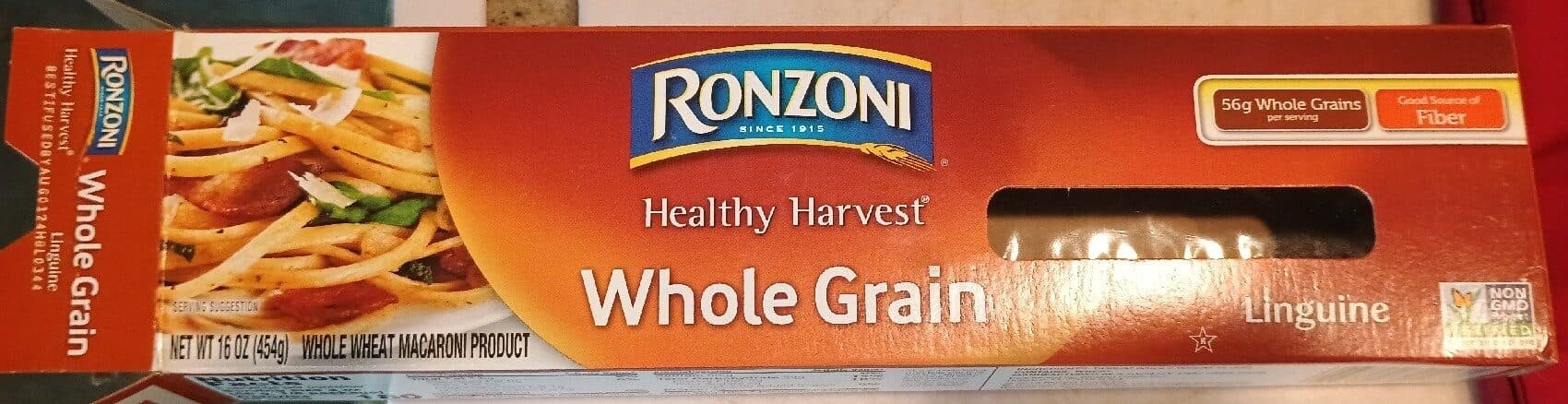 Ronzoni Whole Grain Linguine packshot