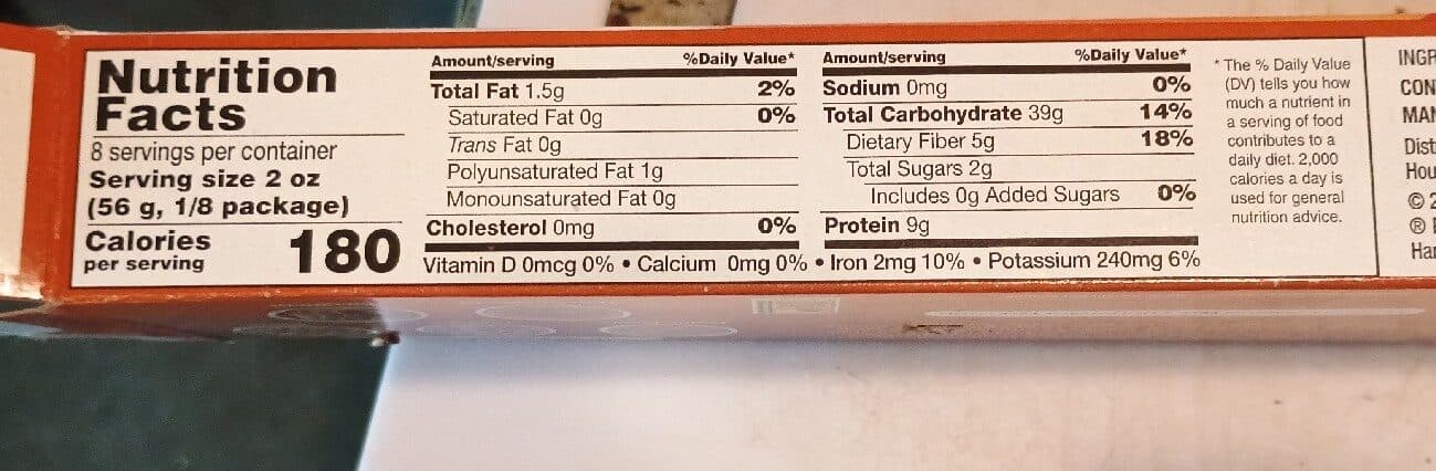 Ronzoni Whole Grain Linguine packshot