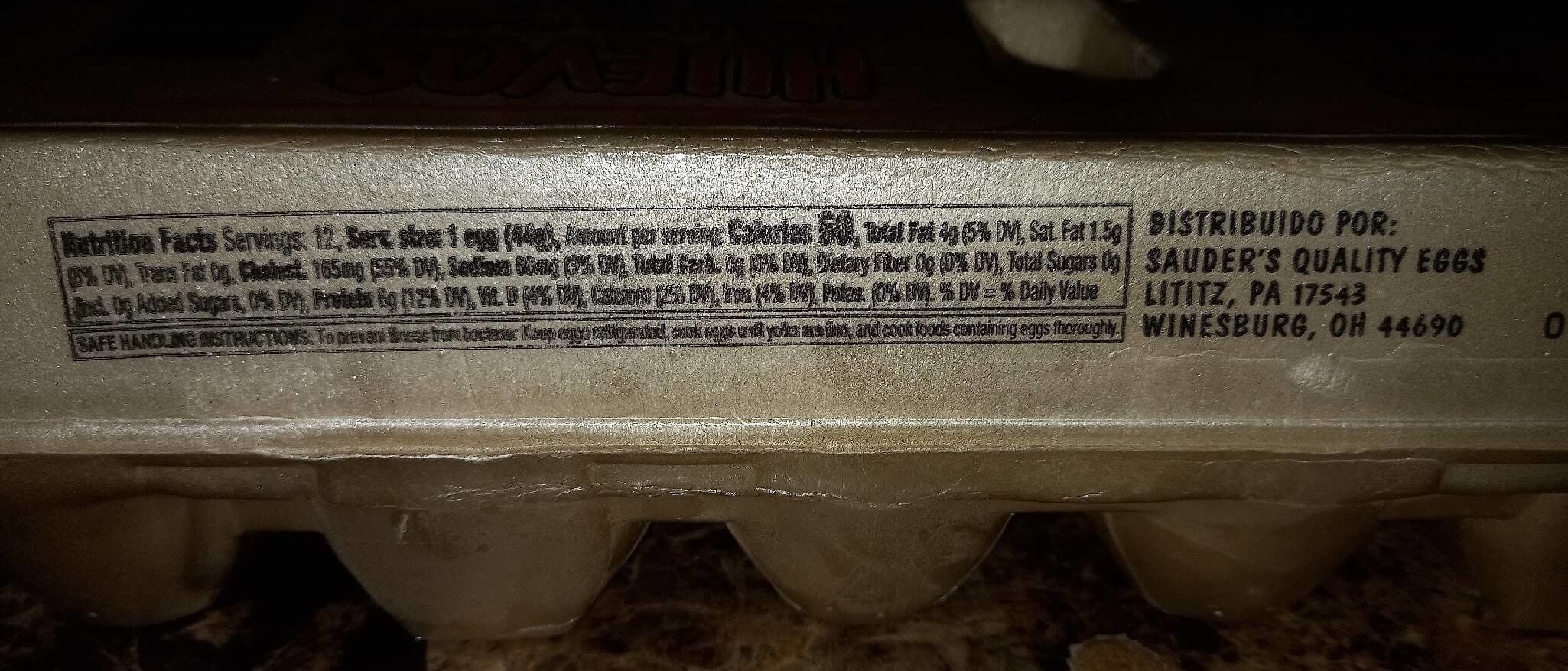 Sauder's Eggs 12 Grade A Medium Eggs packshot