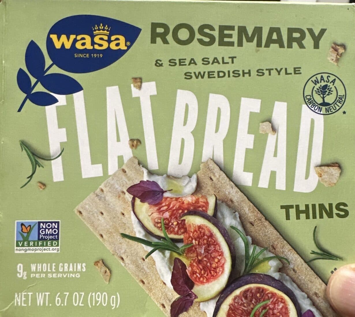 Wasa Rosemary & Sea Salt Swedish Style Flatbread Thins packshot