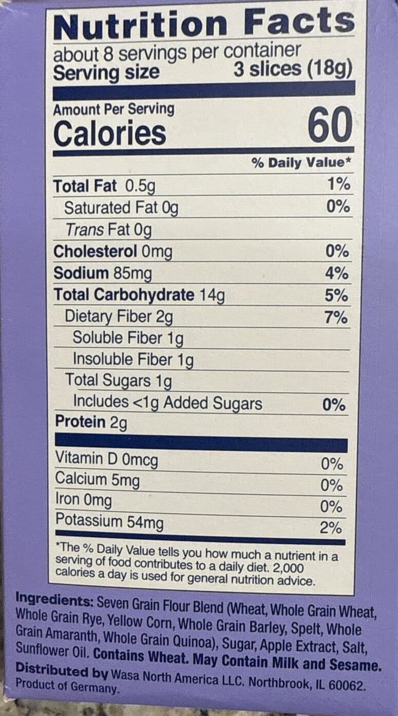 Wasa Crackerbread packshot