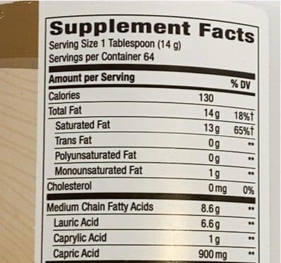 Nature's Way Organic Extra Virgin Coconut Oil Dietary Supplement packshot