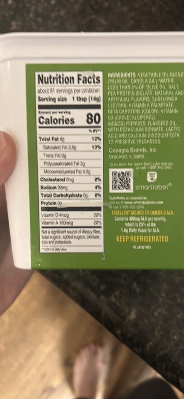 SMART BALANCE BUTTERY SPREAD packshot