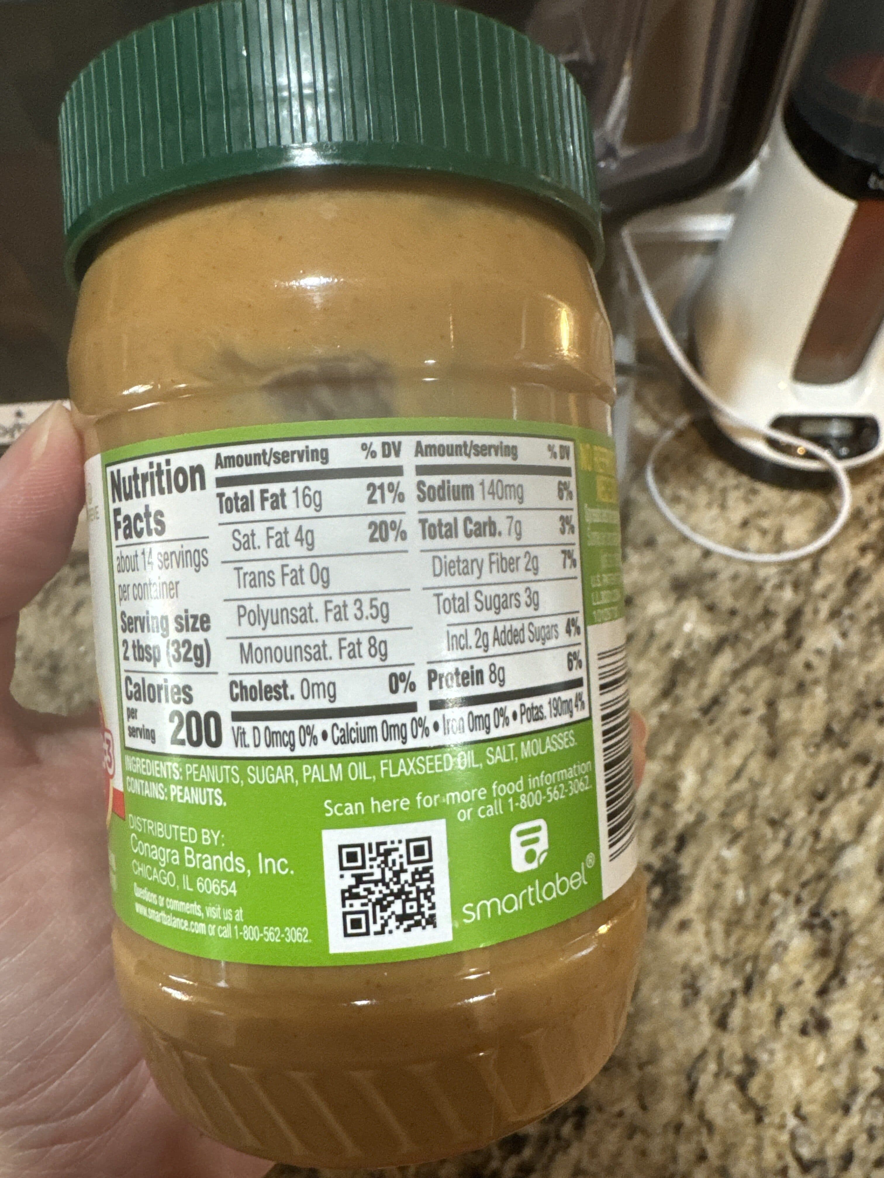 SMART BALANCE Peanut & Flaxseed Oil Spread packshot