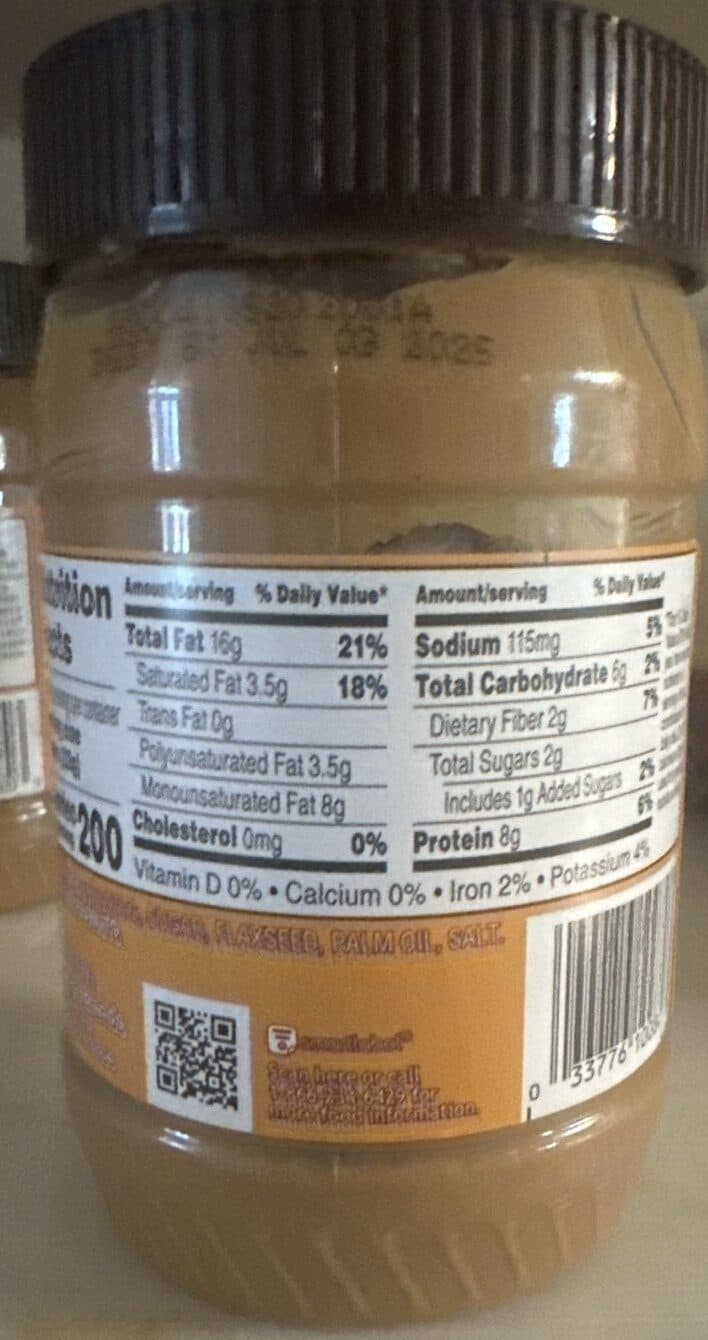 Earth Balance Creamy Peanut Butter And Flaxseed packshot