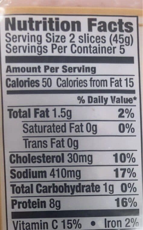 Jones Dairy Farm Breakfast ham slices packshot