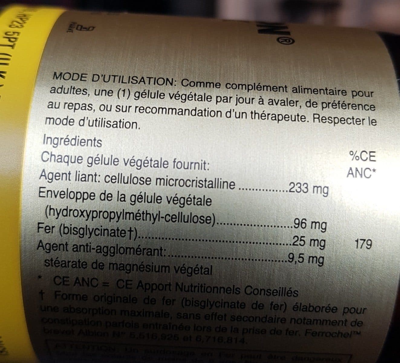 Solgar Gentle Iron (Fer Doux) - 90 Gélules packshot