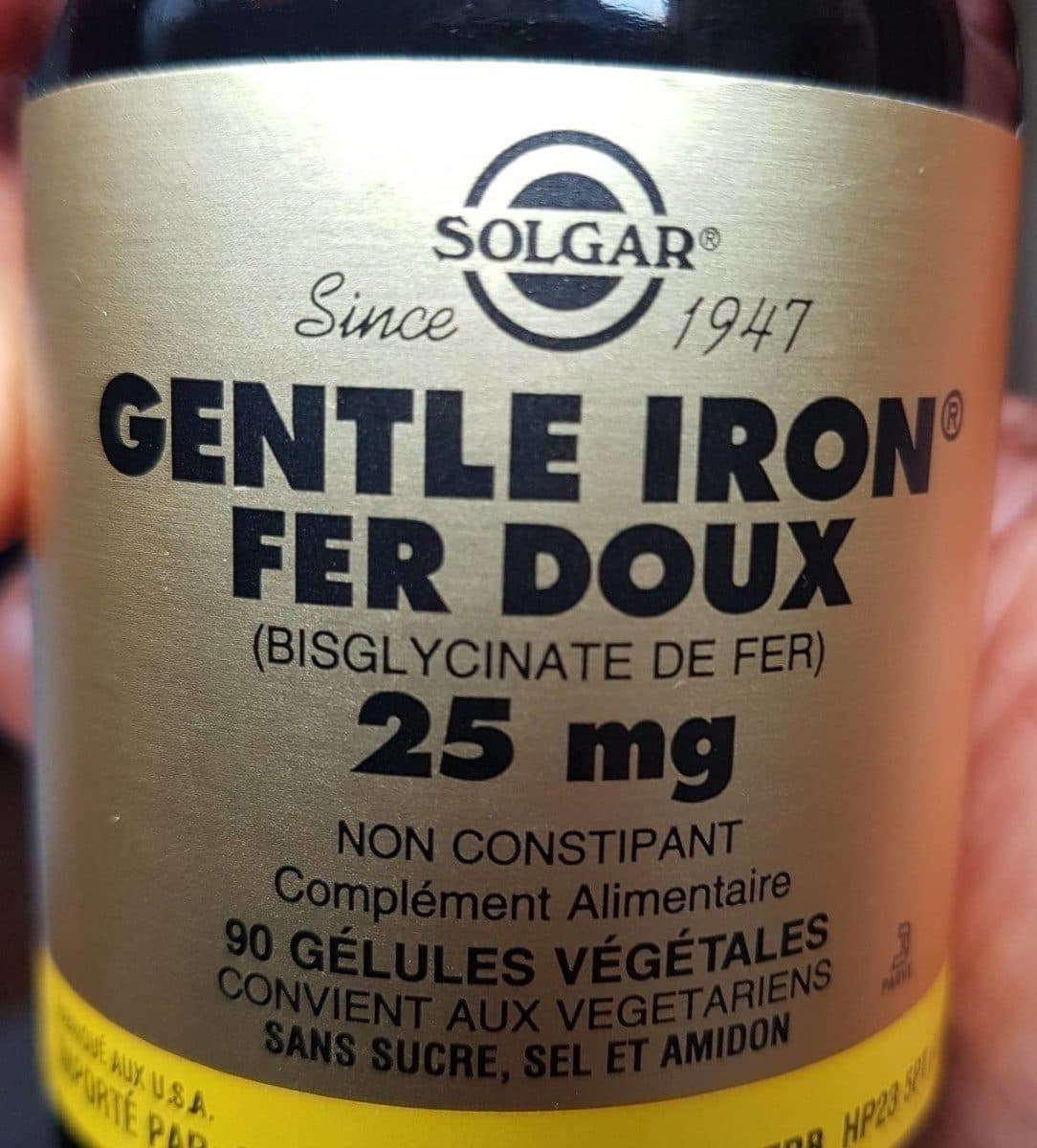 Solgar Gentle Iron (Fer Doux) - 90 Gélules packshot