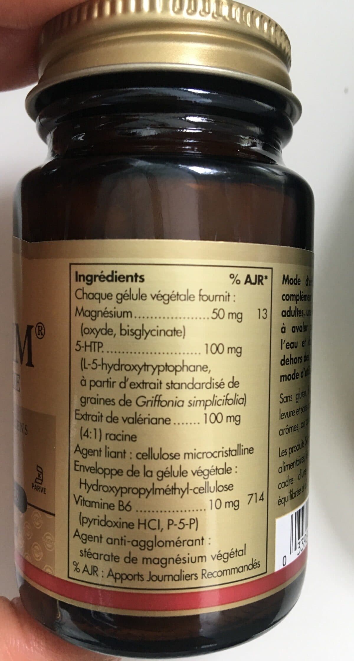 Solgar Noxidrim 5-HTP - 30 Gélules Végétales - Solgar packshot