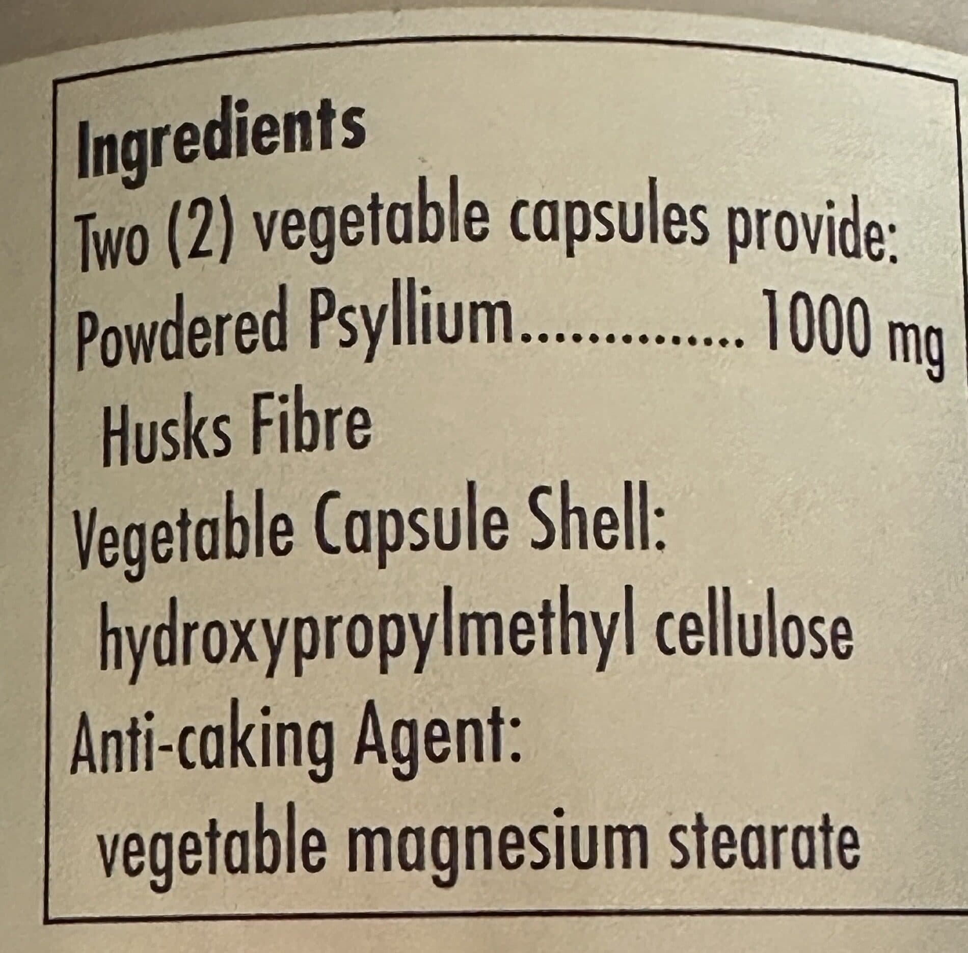 Solgar Psyllium Husk Fibre Capsules packshot