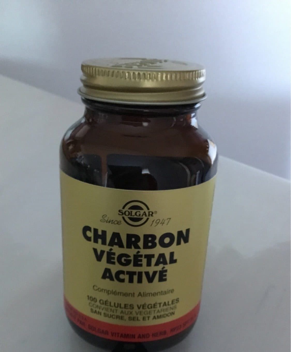 Solgar Charbon Végétal Active - 100 Gélules Végétales - Solgar packshot