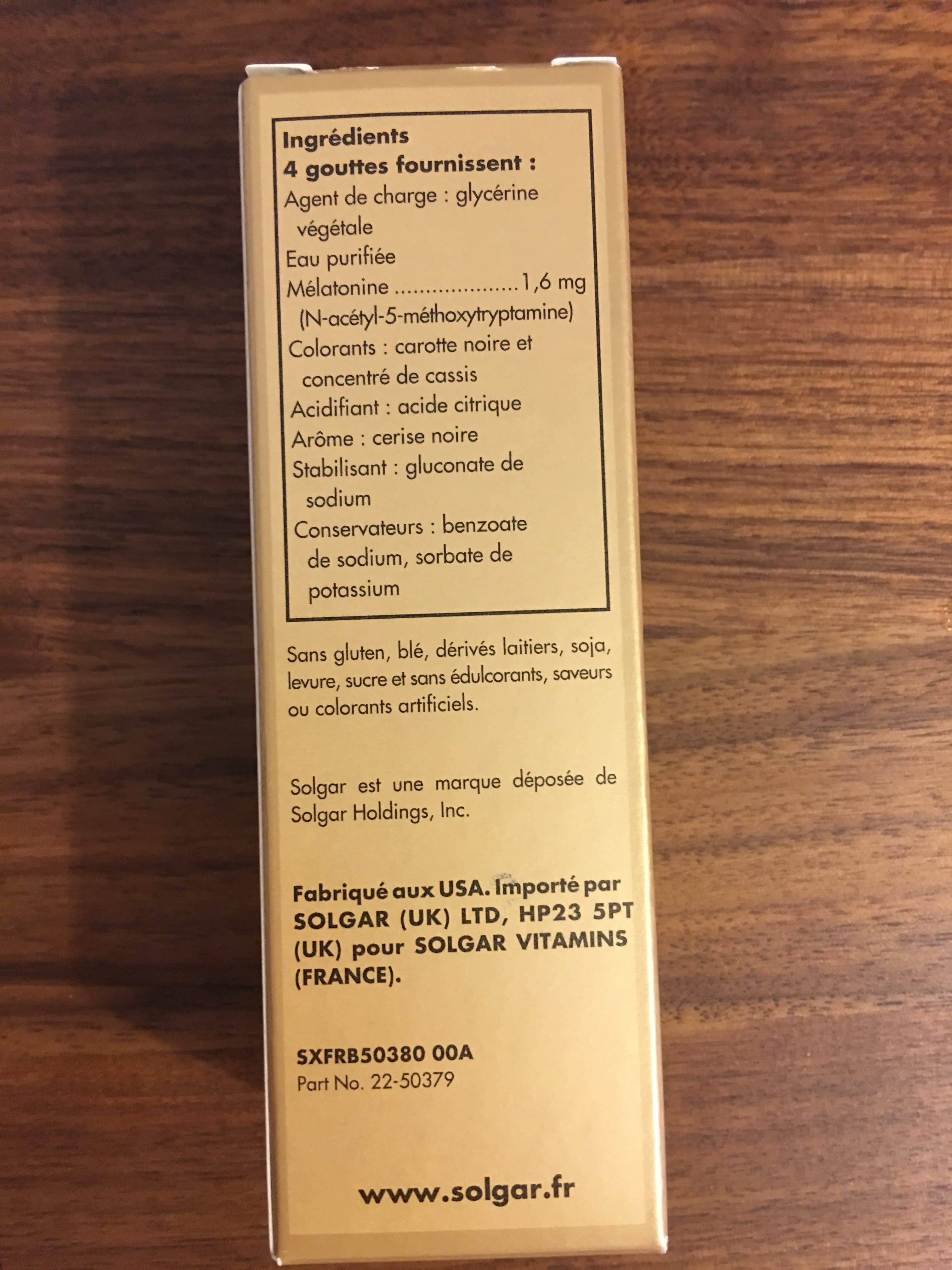 Solgar Mélatonile Liquide - 59 ML - Solgar packshot