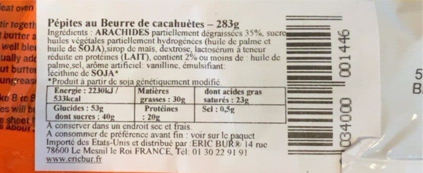 Reese's Pépites au beurre de cacahuète packshot