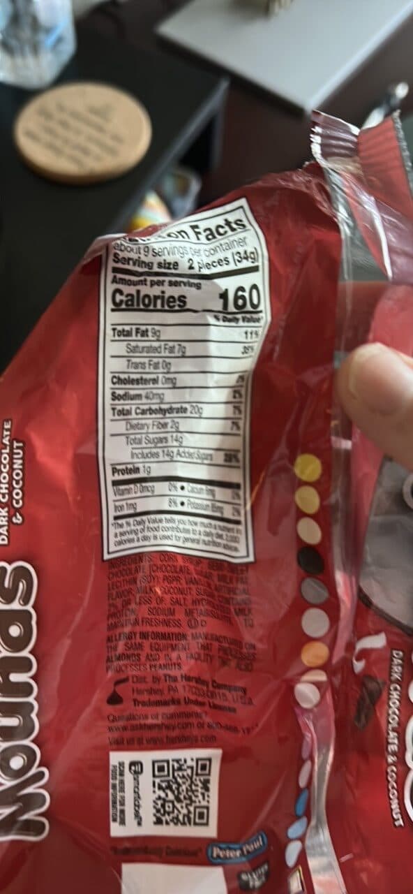 Snickers Snickers Nounours Dark Chocolate & Coconut packshot