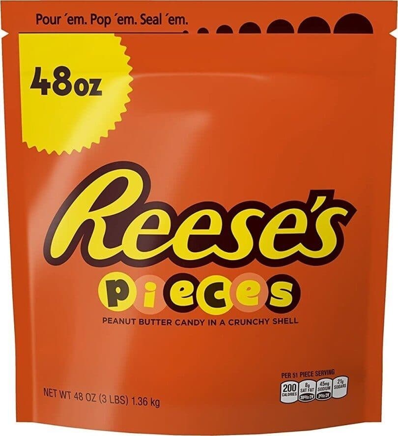 Hershey s Reese s pieces peanut butter candy packshot