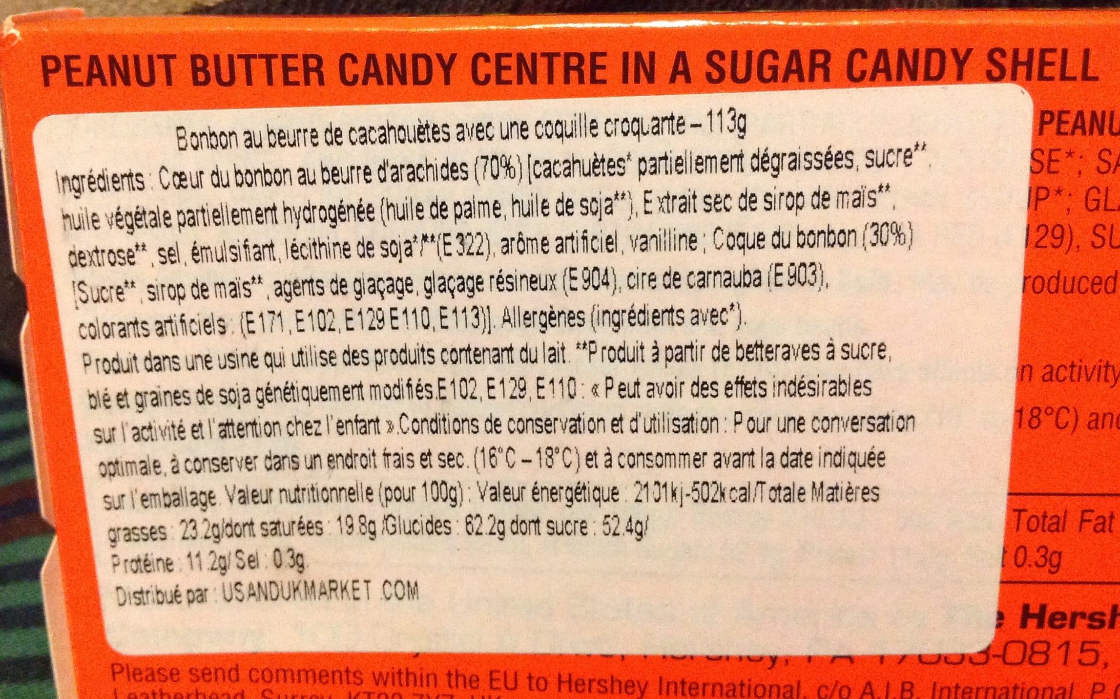 Hershey's Reese's Pieces 113G packshot