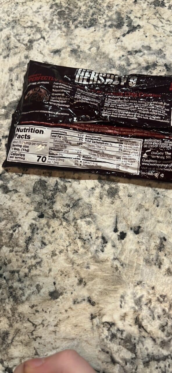 Hershey Dark Chocolate Chips packshot