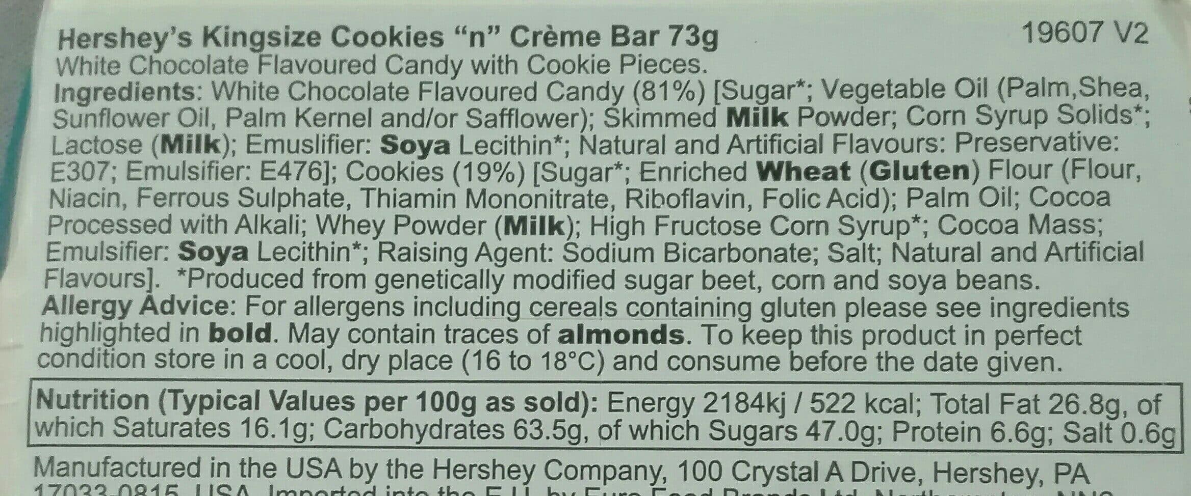 Hershey's Hershey Cookie N Cream King Size packshot